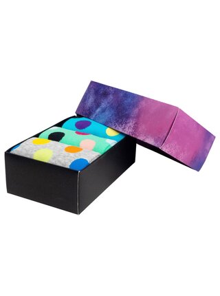 Meatfly ponožky Lexy Gift Pack Grey Dots | Mnohobarevná | Velikost