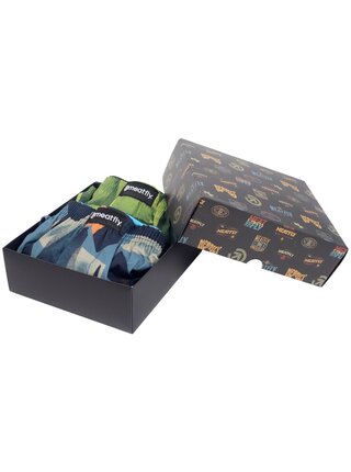 Meatfly pánské trenýrky Agostino Shade Gift Pack | Modrá | Velikost