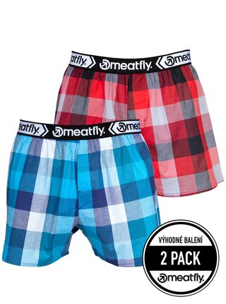 Meatfly pánské boxerky Gigi Blue / Red | Modrá | Velikost