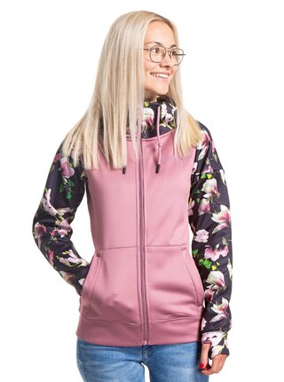 Meatfly dámská technická mikina Alisha Magnolia/Dusty Rose | Růžová | Velikost