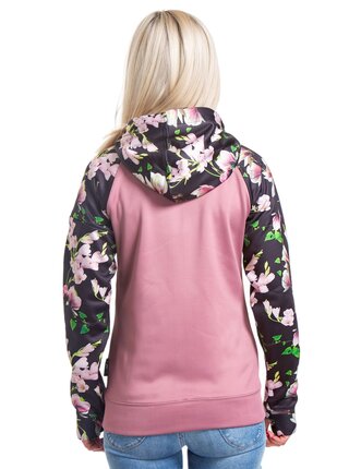 Meatfly dámská technická mikina Alisha Magnolia/Dusty Rose | Růžová | Velikost