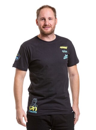 Meatfly pánské tričko Dakar Blue/Black