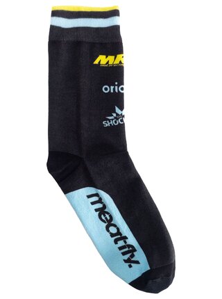 Meatfly ponožky Dakar Blue/Yellow | Černá | Velikost