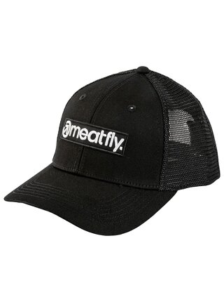 Meatfly kšiltovka Caleb Trucker Black Basic Logo | Černá | Velikost