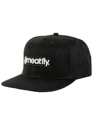 Meatfly kšiltovka Tyler Snapback Black Basic Logo | Černá | Velikost