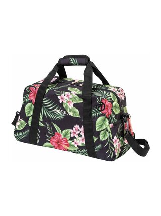Meatfly cestovní taška Mavis Tropical Black | Černá | Objem 26 L