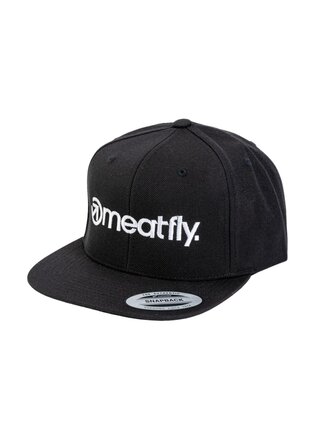 Meatfly kšiltovka Rens Snapback Black | Černá | Velikost