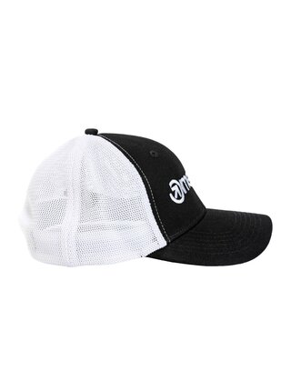 Meatfly kšiltovka MF Logo Trucker White / Black | Černá | Velikost