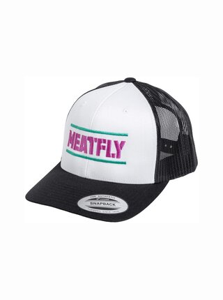 Meatfly kšiltovka Docker Trucker White / Magenta | Bílá | Velikost
