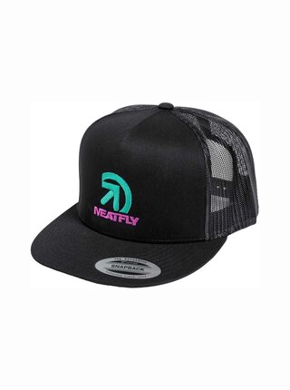 Meatfly kšiltovka Kail Trucker Snapback Magenta / Black | Černá | Velikost