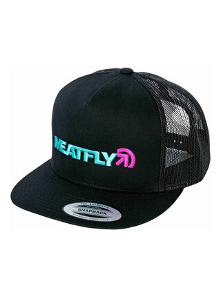 Meatfly kšiltovka Percy Trucker Snapback Turquoise / Black | Černá | Velikost