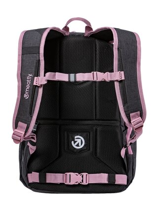 Meatfly batoh Basejumper Pink / Charcoal Heather 22 L