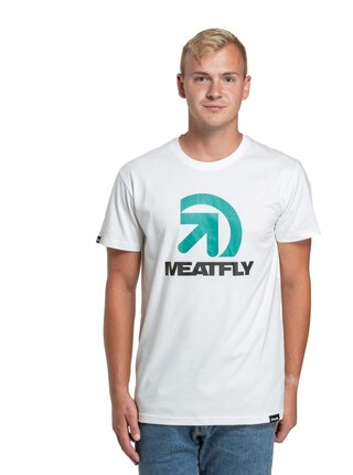 Meatfly pánské tričko Dais White | Bílá | Velikost