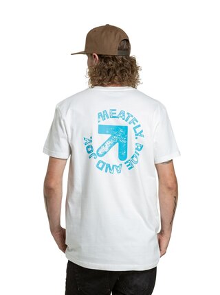 Meatfly pánské tričko Arrow White | Bílá | Velikost