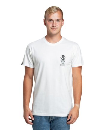 Meatfly pánské tričko Phase White | Bílá | Velikost
