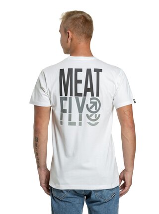 Meatfly pánské tričko Phase White | Bílá | Velikost