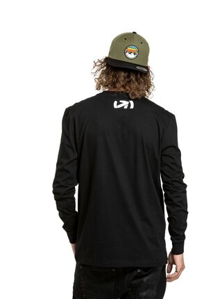 Meatfly pánské tričko s dlouhým rukávem Judgement White Arrow/Black | Bílá | Velikost