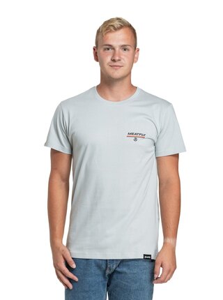Meatfly pánské tričko Racing Spirit Stone | Hnědá | Velikost S | 100% bavlna