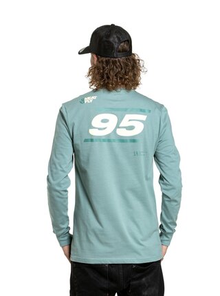 Meatfly pánské tričko s dlouhým rukávem Appex Dusty Mint