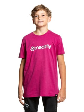 Meatfly dětské tričko Bart Magenta | Růžová | Velikost 158 | 100% bavlna