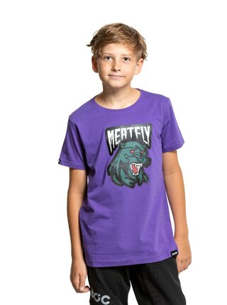 Meatfly dětské tričko Panther Violet | Fialová | Velikost 146 | 100% bavlna
