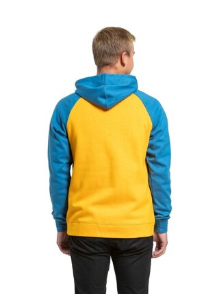 Meatfly pánská technická mikina Gravel Sunflower / Blue