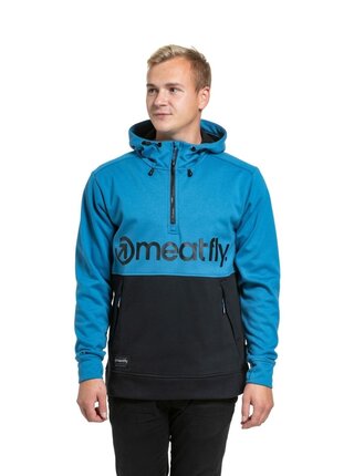 Meatfly pánská technická mikina Tason Blue / Black