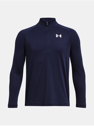 Chlapecké tričko Under Armour UA Tech 2.0 1/2 Zip-BLU