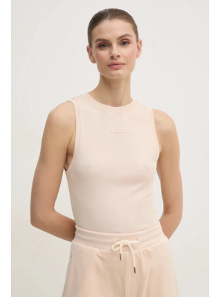 Dámská béžová halenka bez rukávů Guess jeans