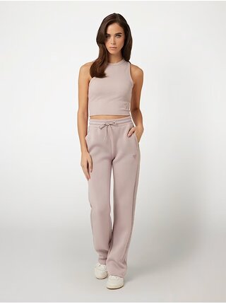 Dámské růžové crop tílko z žebrovaného úpletu Guess jeans