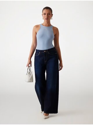 Dámské světle modré tílko 4G logo Guess jeans
