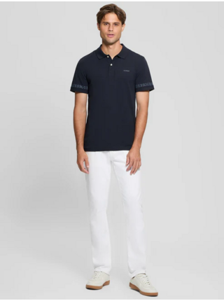 Pánské tmavě modré polo triko Nolan Guess jeans
