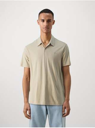 Pánské béžové polo triko Guess Jeans Beige Blanco