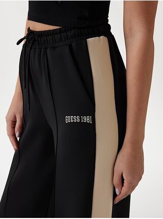 Dámské černé rovné jogger kalhoty Guess jeans
