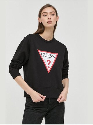Dámská černá mikina big triangle logo Guess jeans
