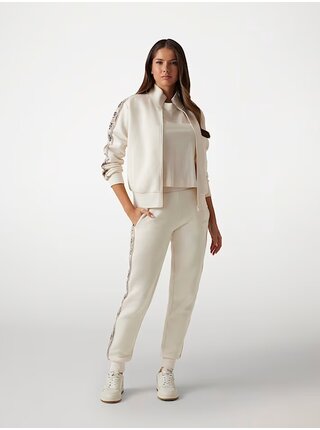 Dámská bílá mikina s postranním logem Guess jeans
