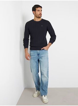 Pánský modrý svetr Guess Crew Neck Sweater