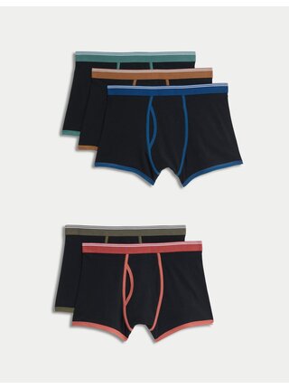Trenýrky s vysokým podílem bavlny a technologií Cool & Fresh™, 5 ks v balení Marks & Spencer černá