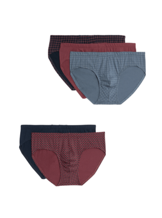 Kombiné z čisté bavlny s technologií Cool & Fresh™, 5 ks Marks & Spencer červená