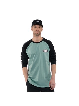 Triko Dynamo Raglan - blue haze/black HORSEFEATHERS