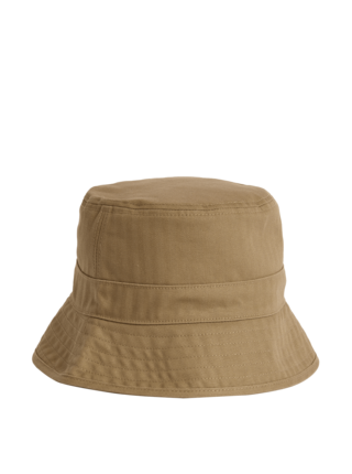 Klobouk typu „bucket“ se vzorem rybí kostry, z čisté bavlny Marks & Spencer béžová