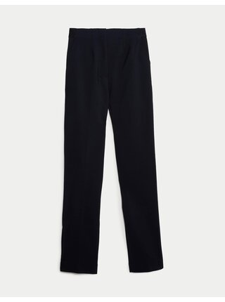 Kalhoty ke kotníkům úzkého střihu ze směsi bavlny Marks & Spencer námořnická modrá