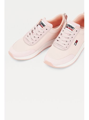 Tommy Hilfiger pudrové tenisky Essential Mixed Panel