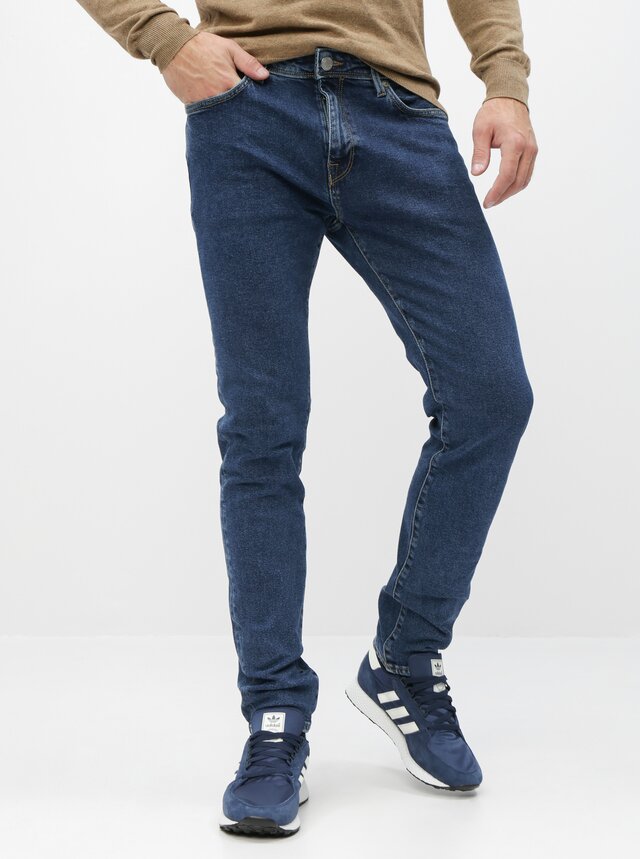 Modré slim fit džíny Selected Homme Leon