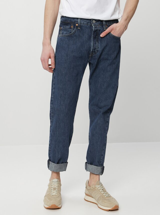 Modré pánske straight fit rifle Levi's 501