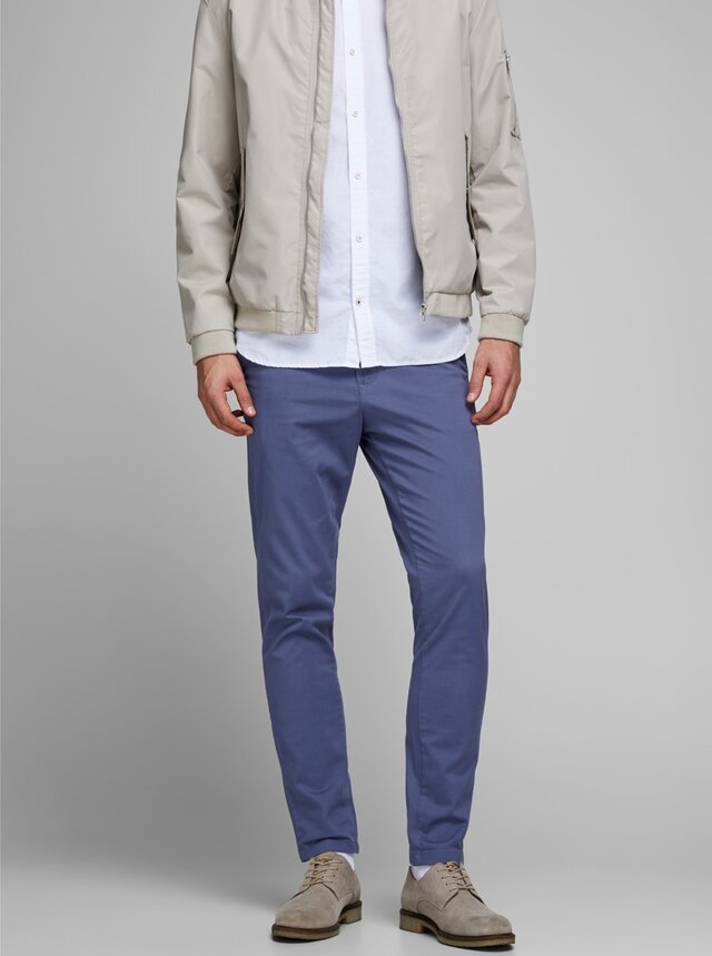 Modré chino kalhoty Jack & Jones Marco