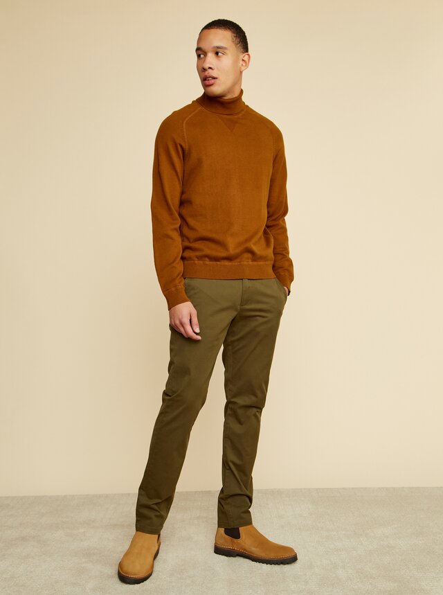 Khaki pánské chino kalhoty ZOOT Baseline Emanuel
