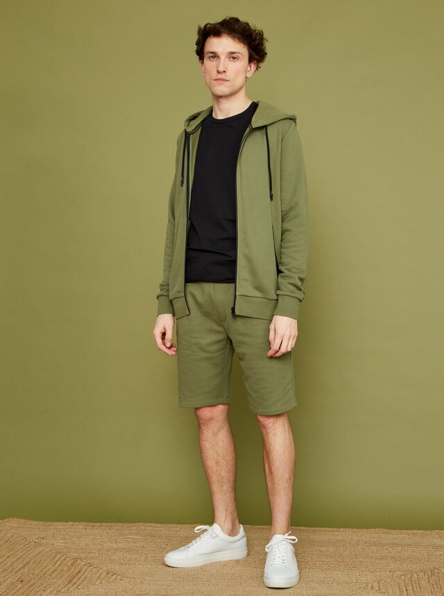 Khaki pánské teplákové kraťasy ZOOT Jordan