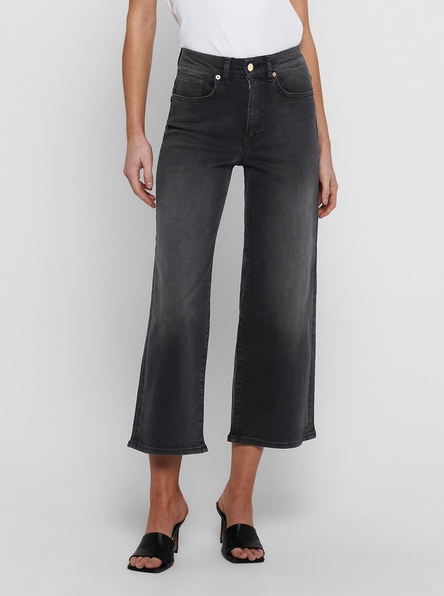 Černé široké džíny ONLY-Madison
