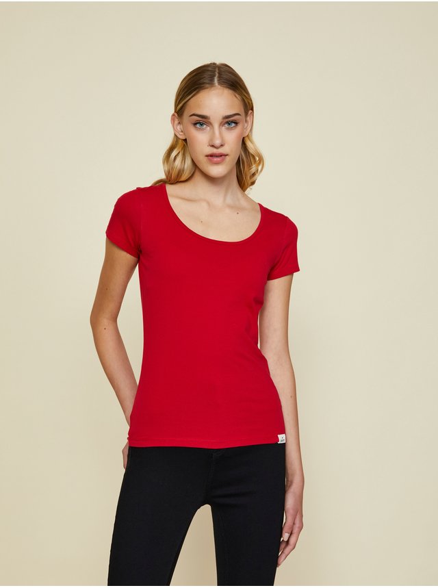 Červené dámske basic tričko ZOOT Baseline Nora 2
